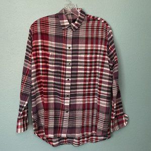 Madewell Oversized Boyshirt in Kenwood Plaid